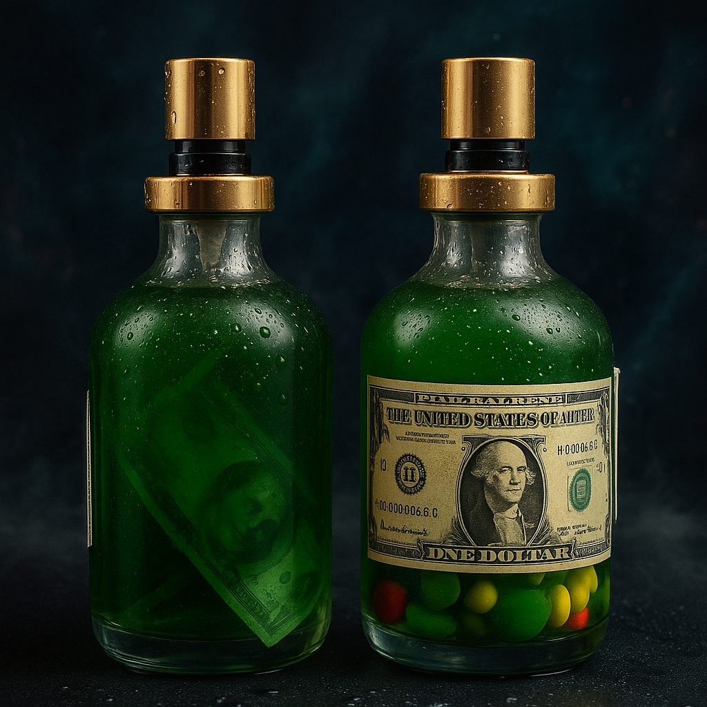 Perfume DÓLAR - Con oración y amuleto